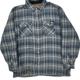 Dickies Checked Jacket - XL Blue Cotton
