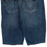 True Religion Denim Shorts - 30W 11L Blue Denim