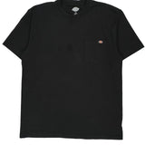 Dickies T-Shirt - Large Black Cotton