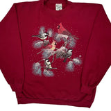 Unbranded Christmas Sweatshirt - Large Red Cotton