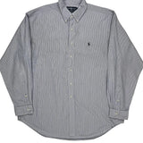 Blake Ralph Lauren Striped Shirt - XL Blue Cotton