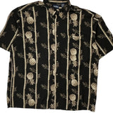Puritan Hawaiian Shirt - XL Black Viscose