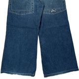 Silver Wide Leg Jeans - 28W 29L Blue Denim