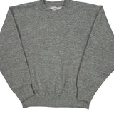 Blank Fruit Of The Loom Sweatshirt - Medium Grey Cotton Blend