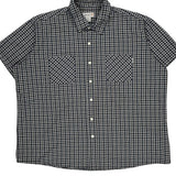 Carhartt Checked Short Sleeve Shirt - 3XL Blue Cotton