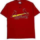 Cardinals Majestic Mlb T-Shirt - Medium Red Cotton