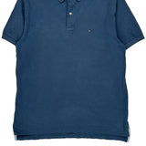 Tommy Hilfiger Polo Shirt - Large Blue Cotton