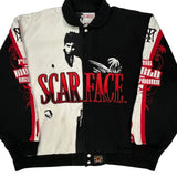 Scarface Jh Designs Graphic Bomber Jacket - 2XL Black & White Cotton