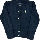 Age 3 Polo By Ralph Lauren Cardigan - 3XS Navy Cotton