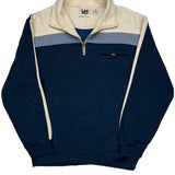 Lee Sport 1/4 Zip - XL Blue Polyester Blend