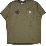 Carhartt Force Carhartt T-Shirt - XL Green Cotton