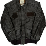A-2 Flyer'S Jacket Dscp Cockpit Leather Jacket - Medium Brown Leather