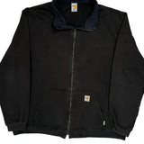 Carhartt Track Jacket - 2XL Black Cotton