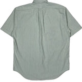 Blaire Ralph Lauren Striped Short Sleeve Shirt - Medium Green Cotton