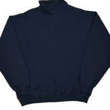 90S Made In USA Russell Athletic Blank 1/4 Zip - 2XL Navy Cotton Blend