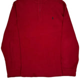 Polo By Ralph Lauren 1/4 Zip - XL Red Cotton
