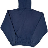 Russell Athletic Hoodie - Large Navy Cotton