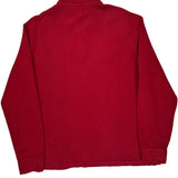 Polo By Ralph Lauren 1/4 Zip - Large Red Cotton