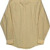 Tommy Hilfiger Checked Shirt - Large Yellow Cotton