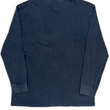 Dickies Long Sleeve T-Shirt - Large Blue Cotton