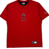 Angels Nike Mlb T-Shirt - Medium Red Cotton