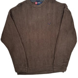 Chaps Ralph Lauren Sweater - Large Brown Cotton