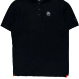 Skull Logo Harley Davidson Graphic Polo Shirt - Large Black Cotton