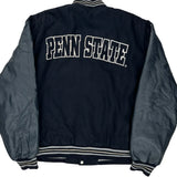 Penn State Jh Designs College Varsity Jacket - XL Navy Leather