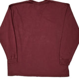 Carhartt Long Sleeve T-Shirt - 2XL Burgundy Cotton