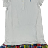 Age 6 Polo By Ralph Lauren Checked Dress - XS White Cotton