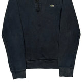 Lacoste 1/4 Zip - Small Blue Cotton