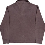 Polo By Ralph Lauren 1/4 Zip - Large Brown Cotton
