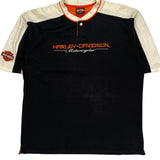Metro H-D Cedar Rapids Ia Harley Davidson Polo Shirt - Large Orange Cotton