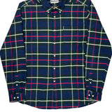 Barbour Checked Flannel Shirt - XL Blue Cotton