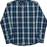 Tommy Hilfiger Checked Shirt - Large Blue Cotton