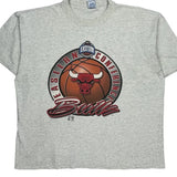 Chicago Bulls Salem Single Stitch T-Shirt - 2XL Grey Cotton