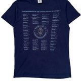 Presidents Of The United States Delta Graphic T-Shirt - Medium Navy Cotton