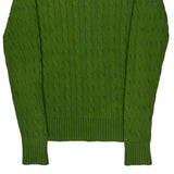 Tommy Hilfiger Cable Knit Sweater - Medium Green Cotton
