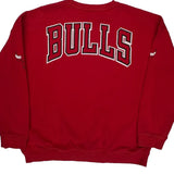 Chicago Bulls Unk Nba Sweatshirt - Large Red Cotton