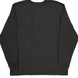 Carhartt Henley Long Sleeve T-Shirt - Large Black Cotton