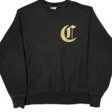 Reverse Weave Champion Spellout Sweatshirt - Medium Gold Cotton