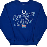 Indianapolis Colts Csa Nfl Sweatshirt - Large Blue Cotton