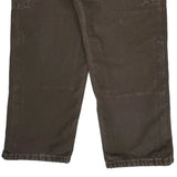Carhartt Double Knee Overalls - 36W 30L Brown Cotton