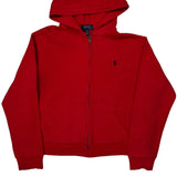 Age 14-16 Polo By Ralph Lauren Hoodie - Large Red Cotton