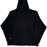 Wisconsin Champion College Hoodie - Large Black Cotton