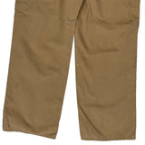 Workwear Carhartt Double Knee Carpenter Trousers - 30W 31L Khaki Cotton