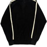 Polo By Ralph Lauren Striped 1/4 Zip - Small Black Cotton