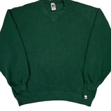 90'S Blank Made In USA Russell Athletic Sweatshirt - 2XL Green Cotton
