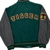 Tigger Disney Cartoon Varsity Jacket - Large Green Polyester