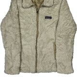 Patagonia Fleece Jacket - Medium Cream Polyester